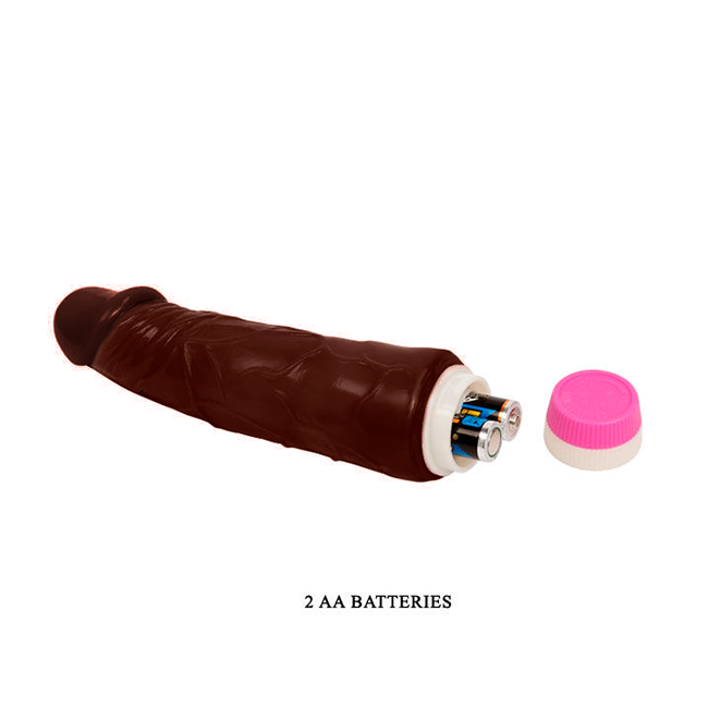 BAILE FANTASY dildo pene consolador realista vibrador en silicona mulato, baterias