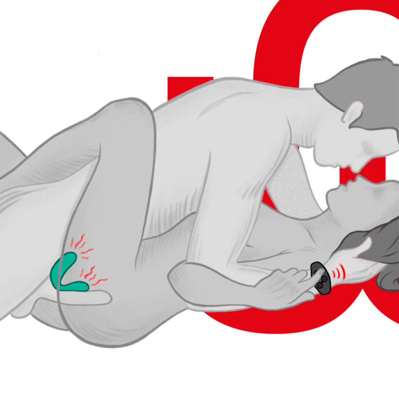 WEARWATCH DUAL vibrador dual con reloj control remoto, uso 2