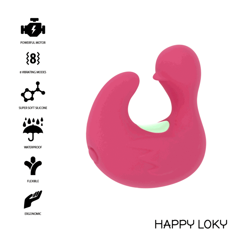 HAPPY LOCKY DUCKY mini vibrador dedal recargable