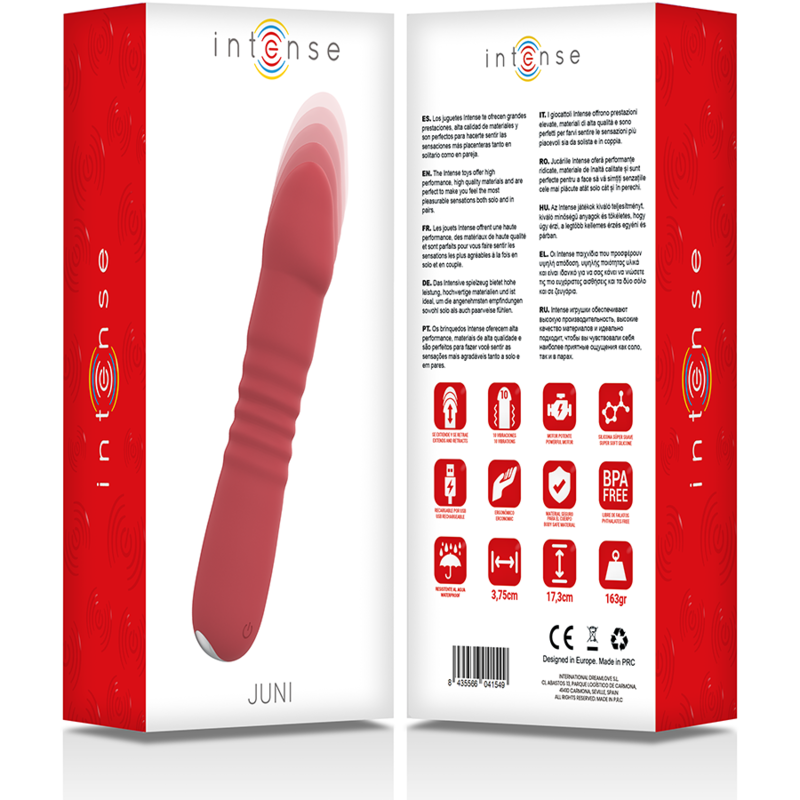 JUNI UP & DOWN dildo con vibración, en caja