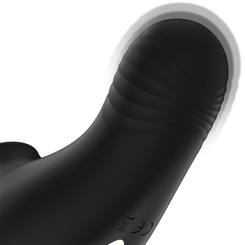 RITHUAL SHUSHU PRO vibrador y succionador de clítoris de bolsillo negro, vibración