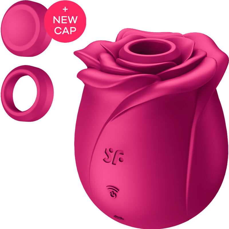 SATISFYER PRO 2 vibrador con succión de silicona para estimulación clitorial con USB, tapa
