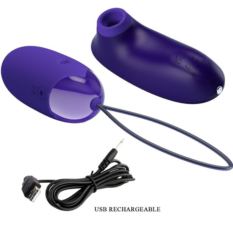 ORTHUS-YOUTH succionador de clítoris y huevo vibrador para vagina, cable USB