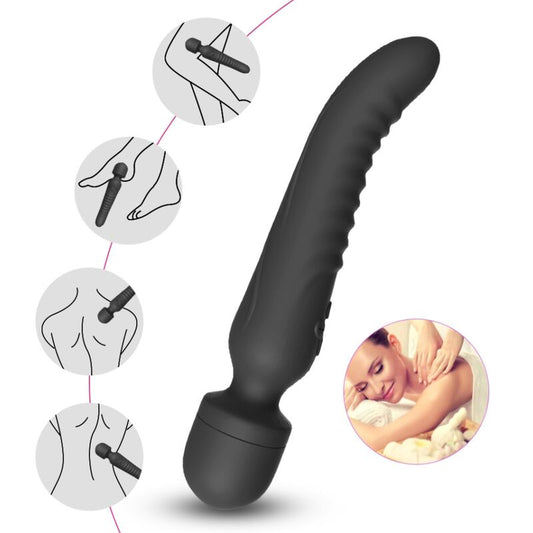 MISSION masajeador vibrador tipo Wand con efecto calor