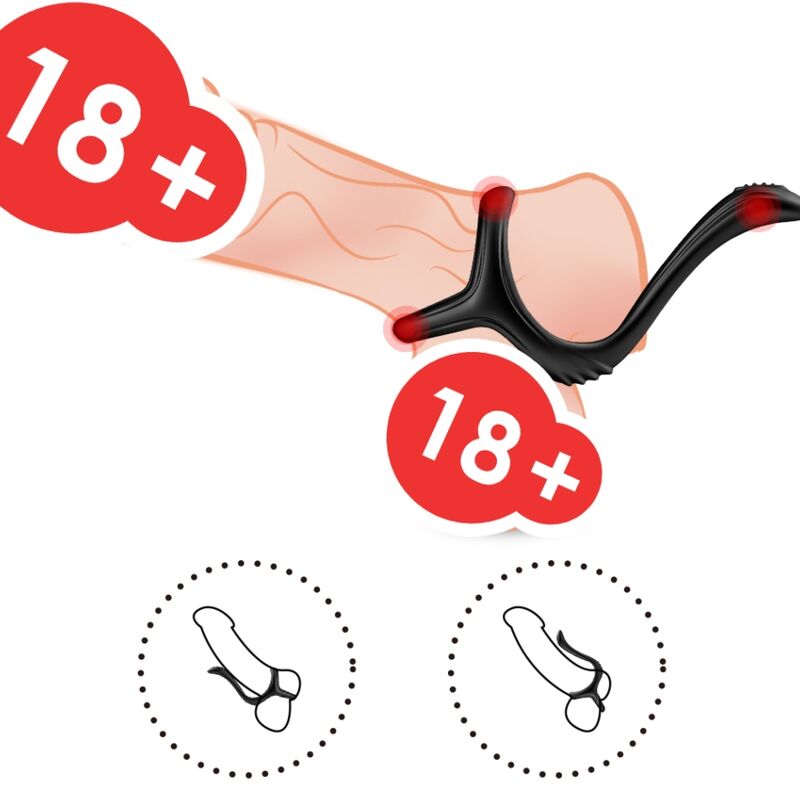 TREASURE anillo doble para pene, uso