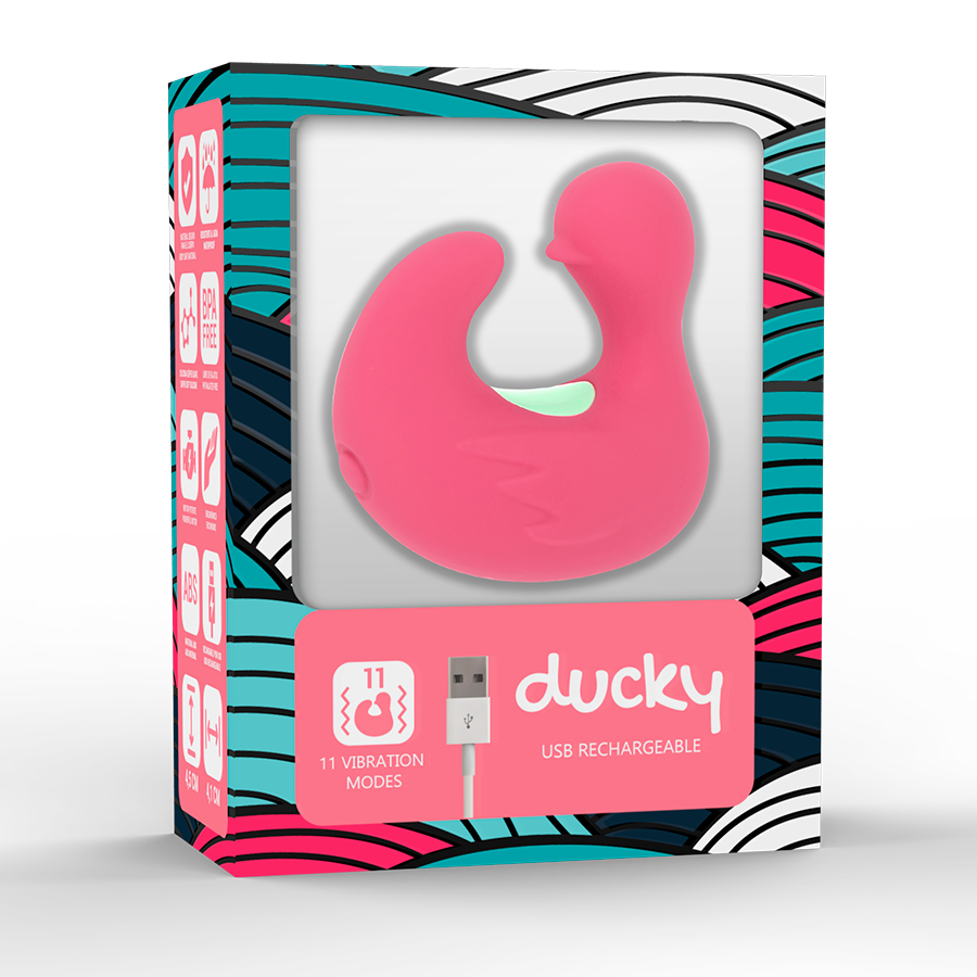 HAPPY LOCKY DUCKY mini vibrador dedal recargable, en caja